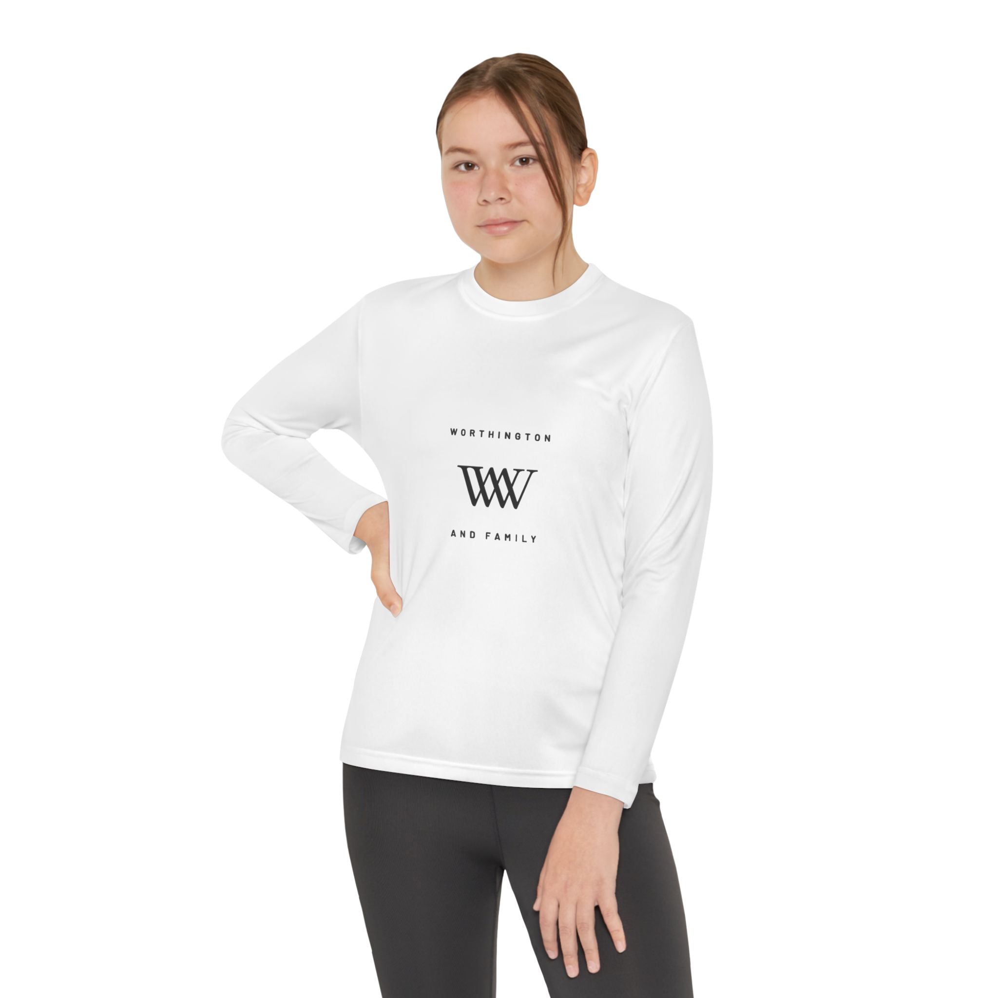 Youth Long Sleeve Tee — Wholeness Logo Front & Back